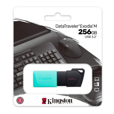 Flash Kingston USB 3.2 DT Exodia M 256GB Black/Teal