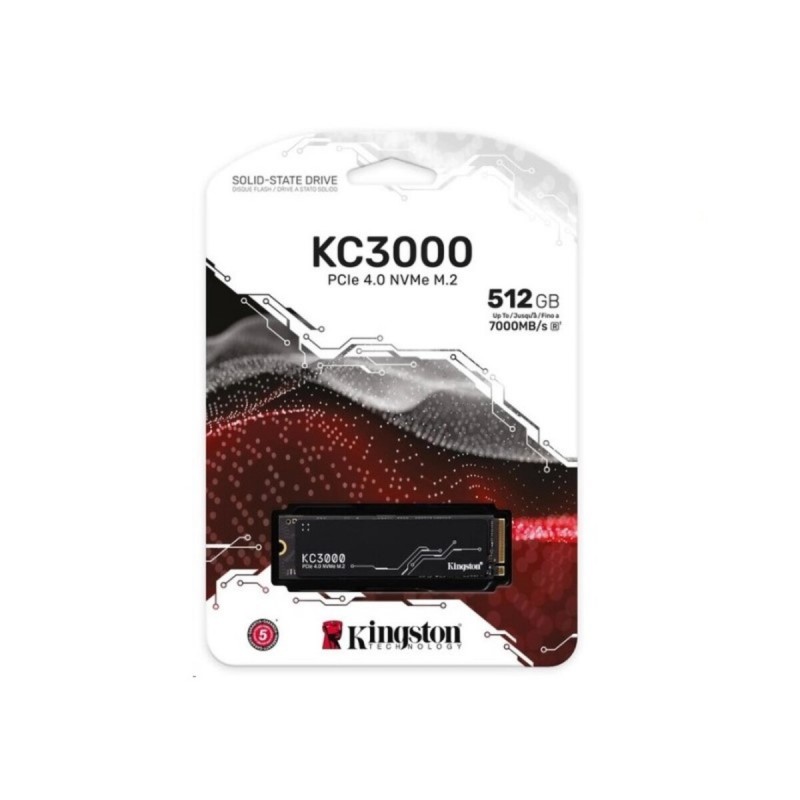 SSD M.2 Kingston KC3000 512GB NVMe 2280 PCIe 4.0 x4 3D NAND TLC