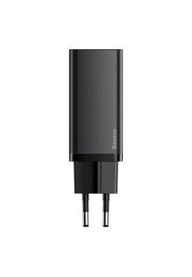 Мережевий зарядний пристрій Baseus GaN2 Lite Quick Charger C+U 65W EU Black