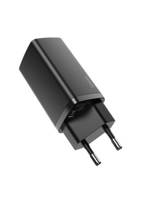 Мережевий зарядний пристрій Baseus GaN2 Lite Quick Charger C+U 65W EU Black