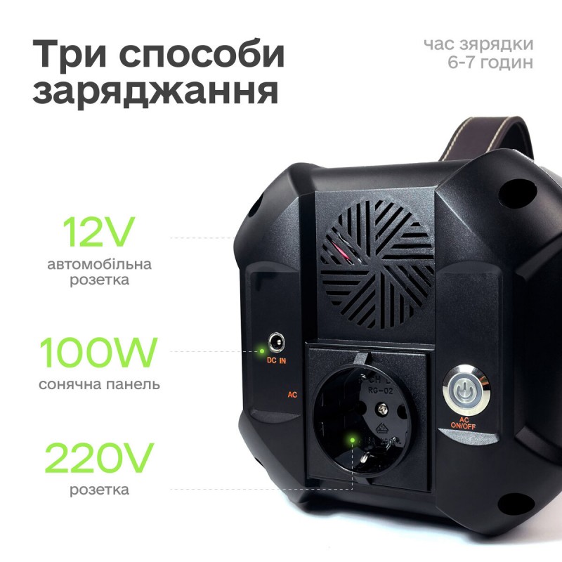 Портативна зарядна станція Junlee S-500 500W 500Wh