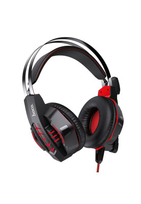 Навушники HOCO W102 Cool tour gaming headphones Red