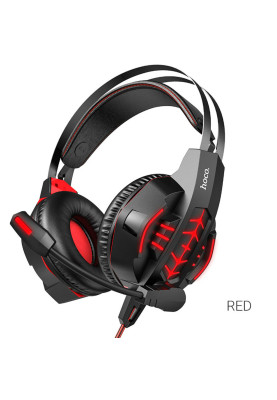 Навушники HOCO W102 Cool tour gaming headphones Red