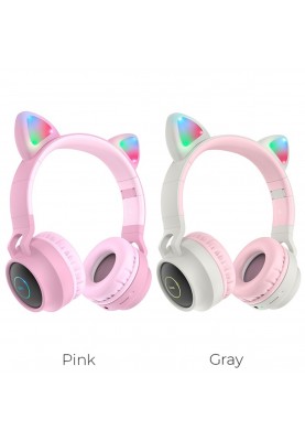 Навушники HOCO W27 Cat ear wireless headphones Grey