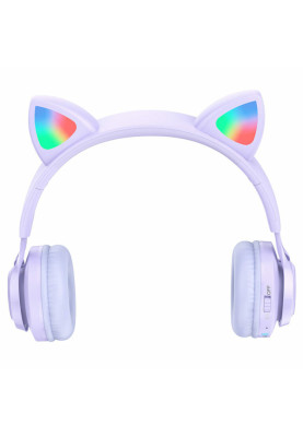 Навушники HOCO W39 Cat ear kids BT headphones Purple