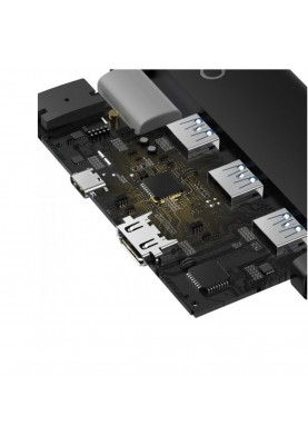 USB-Hub Baseus Lite Series 5-Port Type-C HUB Docking Station (Type-C to HDMI+USB3.0*3+PD) Black