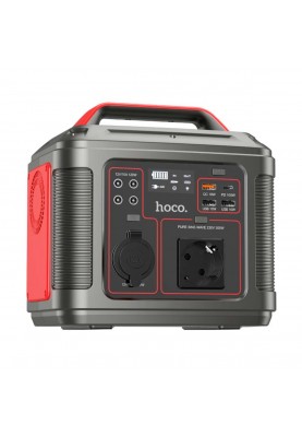 Портативна зарядна станція HOCO DB28 300W Iron Gray+Red
