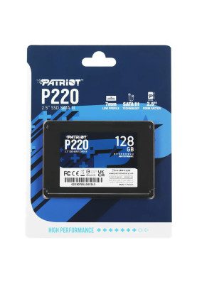 Накопичувач SSD Patriot P220 128GB 2.5" 7mm SATAIII