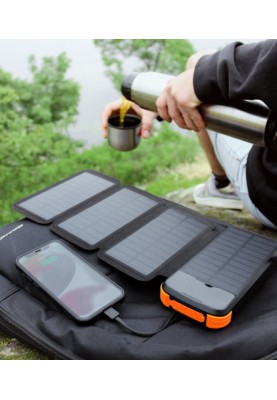 Зовнішній акумулятор Mibrand EXTREM 20000mAh solar folding 2 lights