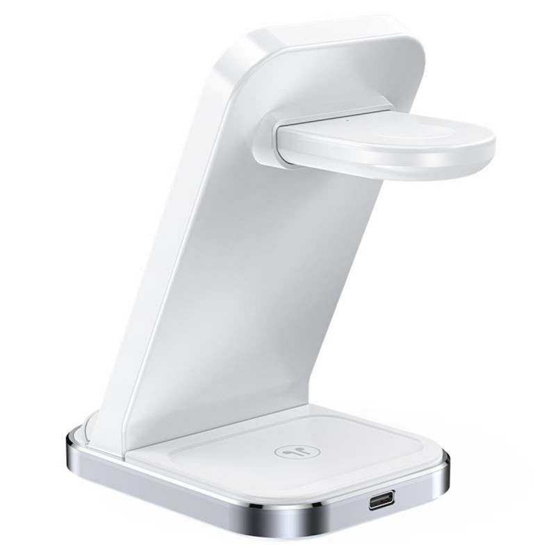 Бездротовий зарядний пристрій ACEFAST E15 desktop 3-in-1 wireless charging stand White