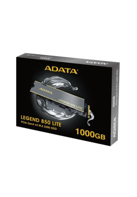 SSD M.2 ADATA LEGEND 850 LITE 1TB 2280 PCIe Gen 4x4 3D NAND Read/Write: 5000/3200 MB/sec