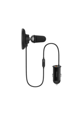 Тримач для мобiльного Baseus CW01 Magnetic Wireless Charging Car Mount 40W (Wireless Charging 15w+USB-A 25W) Black