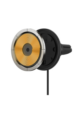 Тримач для мобiльного Baseus CW01 Magnetic Wireless Charging Car Mount 40W (Wireless Charging 15w+USB-A 25W) Black