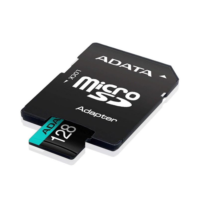 microSDXC (UHS-1 U3) A-DATA Premier Pro 128Gb Class 10 V30S A2 (R-100Mb/s W85Mb/s) (adapter SD)