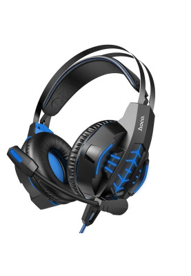 Навушники HOCO W102 Cool tour gaming headphones Blue