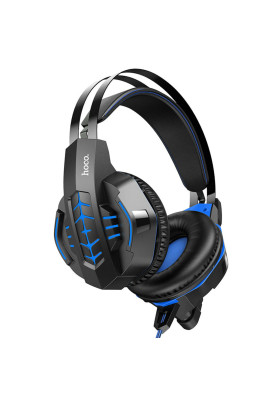 Навушники HOCO W102 Cool tour gaming headphones Blue