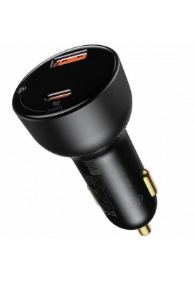 АЗП Baseus Superme Digital Display PPS Dual Quick Charger Car Charger Black