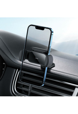 Тримач для мобiльного Baseus Steel Cannon pro Solar Electric Car Mount Black