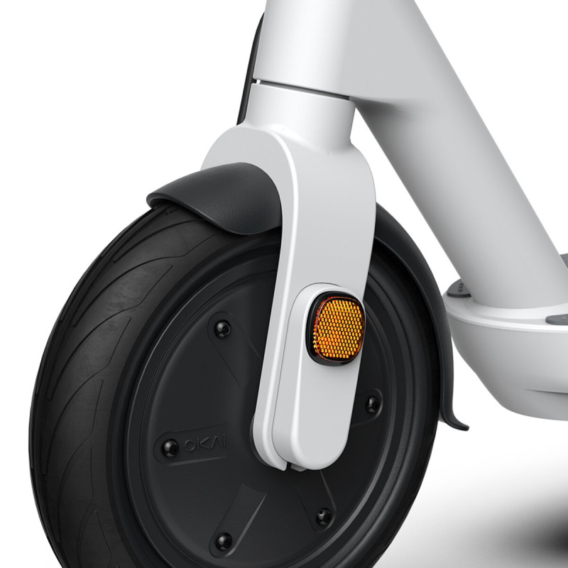 Електросамокат OKAI ES10-NEON Lite White 9", 300(600)W, 7.8Ah, 30km, 25km\h, 20%, NFC, App, 15kg