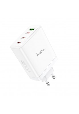 Мережевий зарядний пристрій HOCO N31 Leader PD100W four-port(3C1A) fast charger White