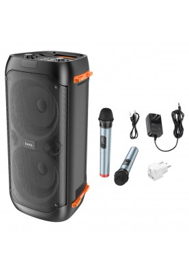 Портативна колонка HOCO BS53 Manhattan wireless dual mic outdoor BT speaker Black