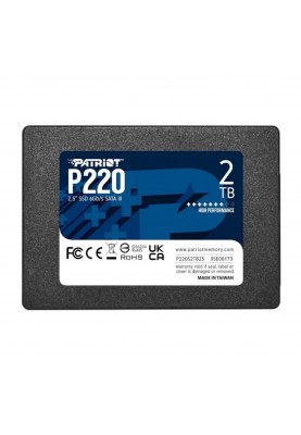 SSD Patriot P220 2TB 2.5" 7mm SATAIII
