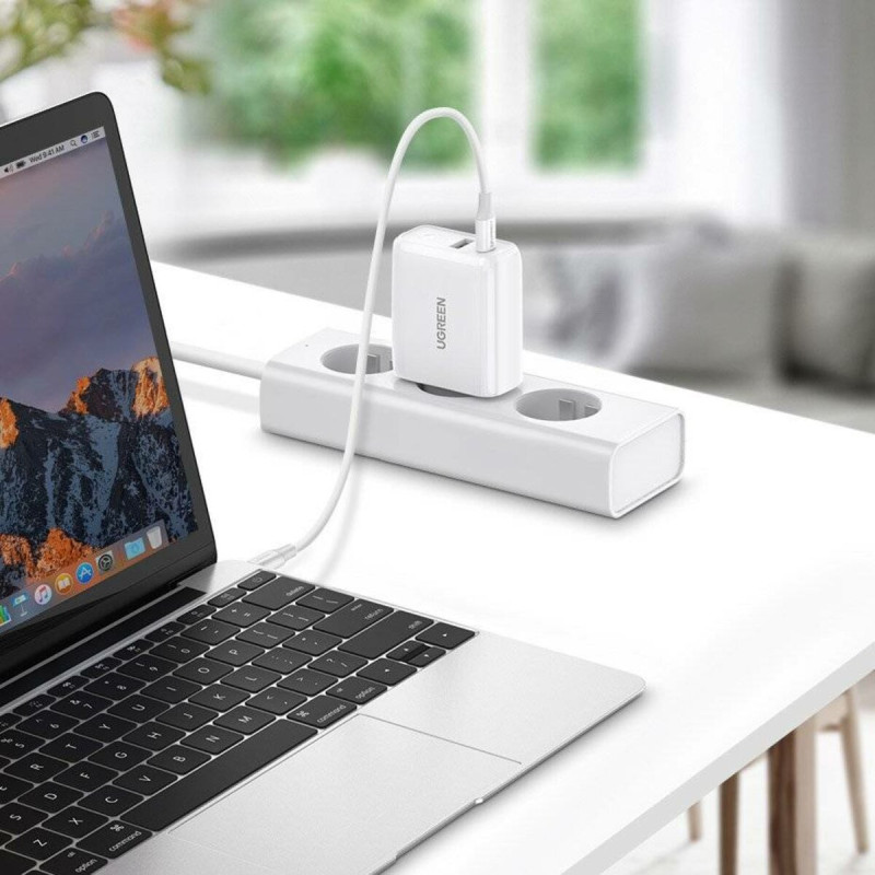 Мережевий зарядний пристрій UGREEN CD170 38W USB-C Wall Charger EU (White) (UGR-60468)