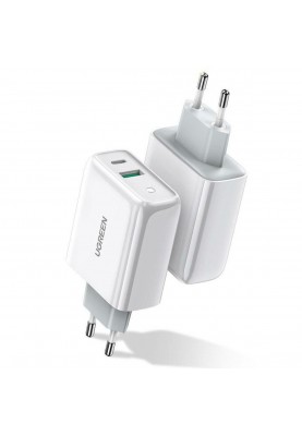 Зарядний пристрій UGREEN CD170 38W USB-C Wall Charger EU (White) (UGR-60468)