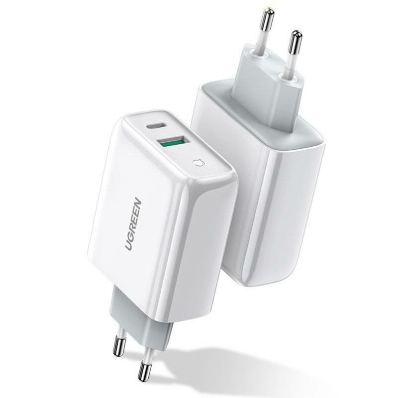 Зарядний пристрій UGREEN CD170 38W USB-C Wall Charger EU (White) (UGR-60468)