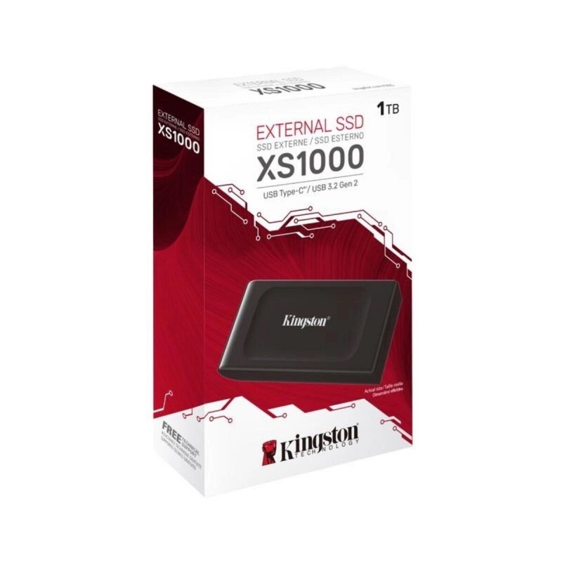 SSD Portable Kingston XS1000 1TB USB 3.2 Gen2 Type-C IP55 3D NAND