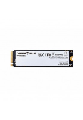 SSD M.2 Patriot Viper VP4300 Lite 1TB NVMe 2.0 2280 PCIe Gen4 x4 6400/7400 3D TLC
