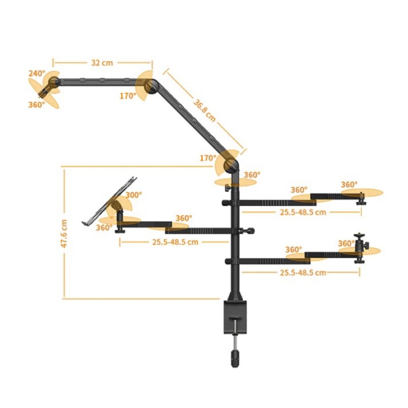 Штатив-тримач Ulanzi Vijim Multi-arm desk mount stand (UV-2805 LS21)