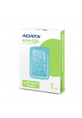 PHD External 2.5'' ADATA USB 3.2 Gen. 1 Eco HC300 1TB Green