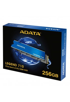 SSD M.2 ADATA LEGEND 710 256GB 2280 PCIeGen 3x4 3D NAND Read/Write: 2100/1000 MB/sec