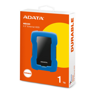 PHD External 2.5'' ADATA USB 3.1 DashDrive Durable HD330 1TB Blue
