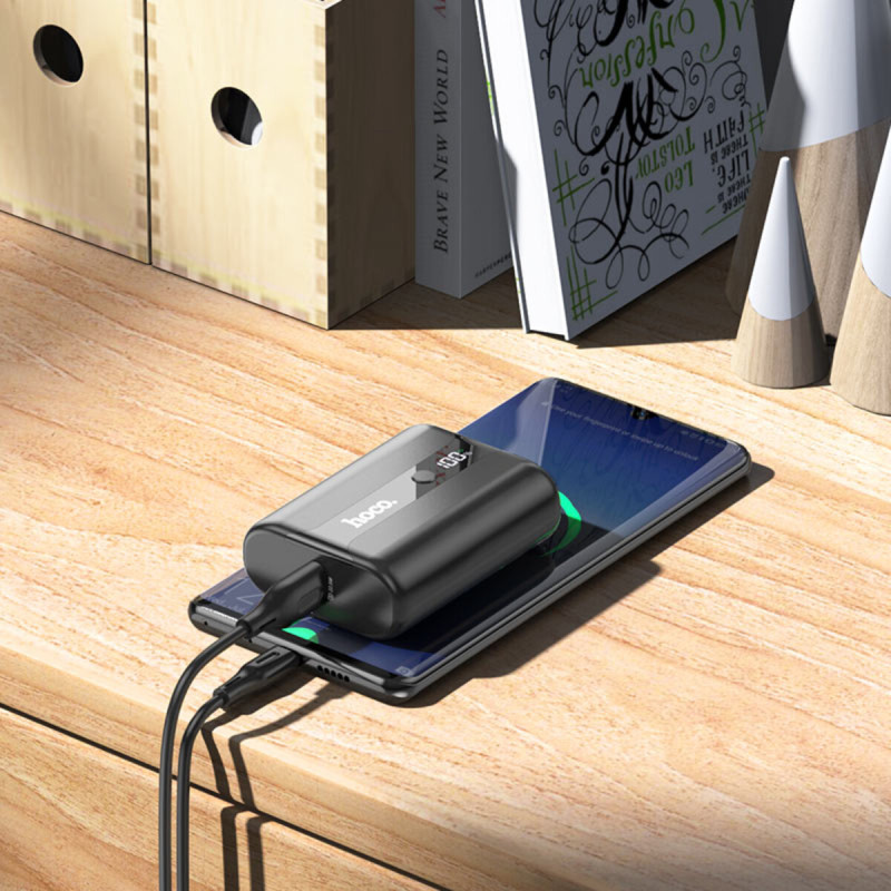 Зовнішній акумулятор HOCO Q3 Pro 22.5W+PD20W fully compatible power bank(10000mAh) Black