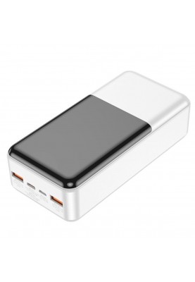 Зовнішній акумулятор HOCO J108B Universe 22.5W fully compatible power bank(30000mAh) White