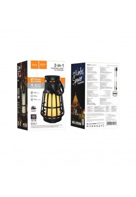 Портативна колонка HOCO BS61 Wild fun outdoor camping light BT speaker Magic Black Nnight