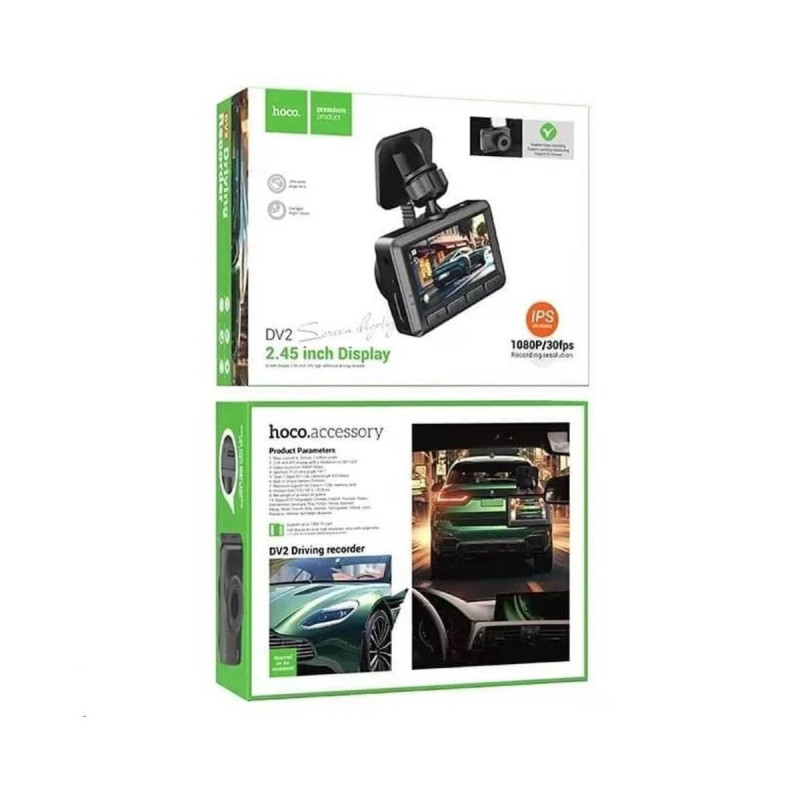 Відеореєстратор HOCO DV2 Driving recorder with display Black