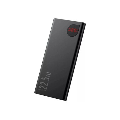 Зовнішній акумулятор Baseus Adaman Metal Digital Display Quick Charge Power Bank 10000mAh 22.5W Black