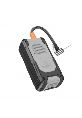 Автомобільний насос HOCO DPH04 Car portable smart air pump Black