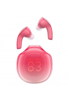 Навушники ACEFAST T9 Crystal (Air) color bluetooth earbuds Pomelo Red