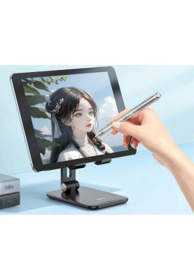 Стилус HOCO GM110 Transparent Explore Series active pad dedicated capacitive pen transparent black
