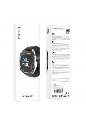 Смарт-годинник HOCO Y19 AMOLED Smart sports watch(call version) Bright Metal Gray