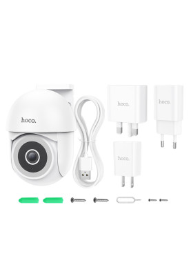 IP-камера відеоспостереження HOCO D2 outdoor PTZ HD camera White