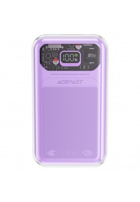 Зовнішній акумулятор ACEFAST M2-20000 Exploration series 30W fast charging power bank Purple Alfalfa