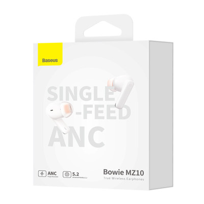 Бездротові навушники Baseus Bowie MZ10 True Wireless Earphones White Бездротові навушники Baseus Bowie MZ10 True Wireless Earphones White