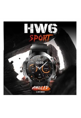 Смарт-годинник HW6 Sport Amoled+IP67 Grey