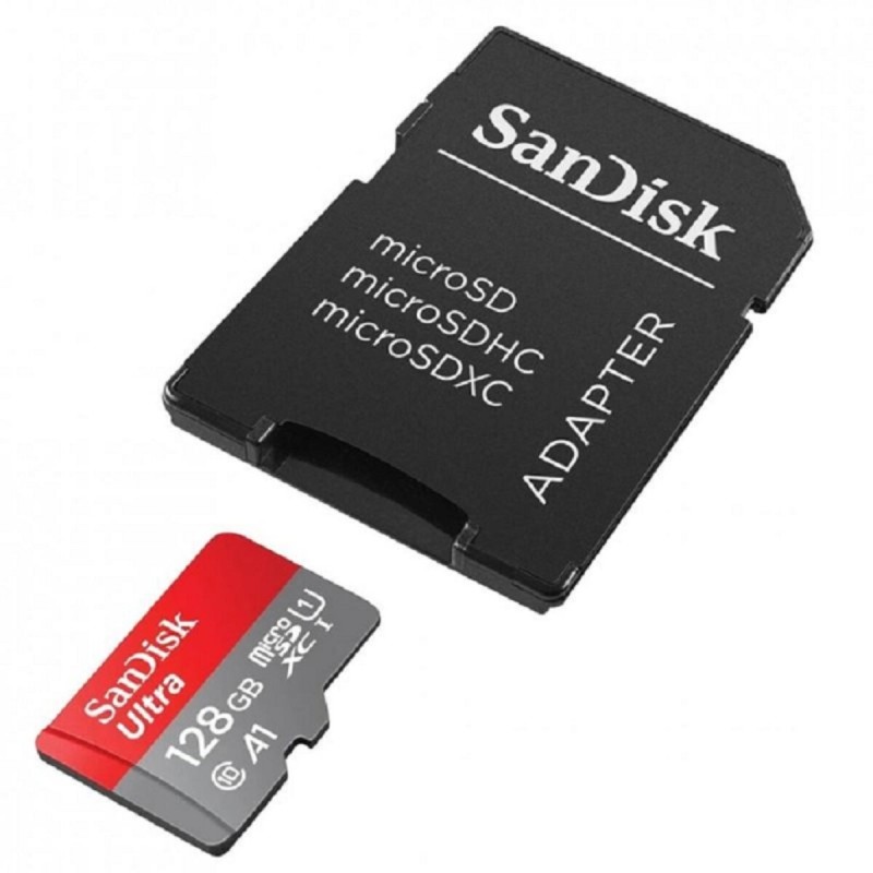 microSDXC (UHS-1) SanDisk Ultra 128Gb class 10 A1 (140Mb/s) (adapter SD) Imaging Packaging