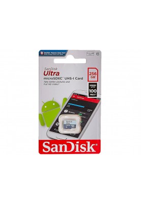 microSDXC (UHS-1) SanDisk Ultra 256Gb class 10 A1 (100Mb/s)
